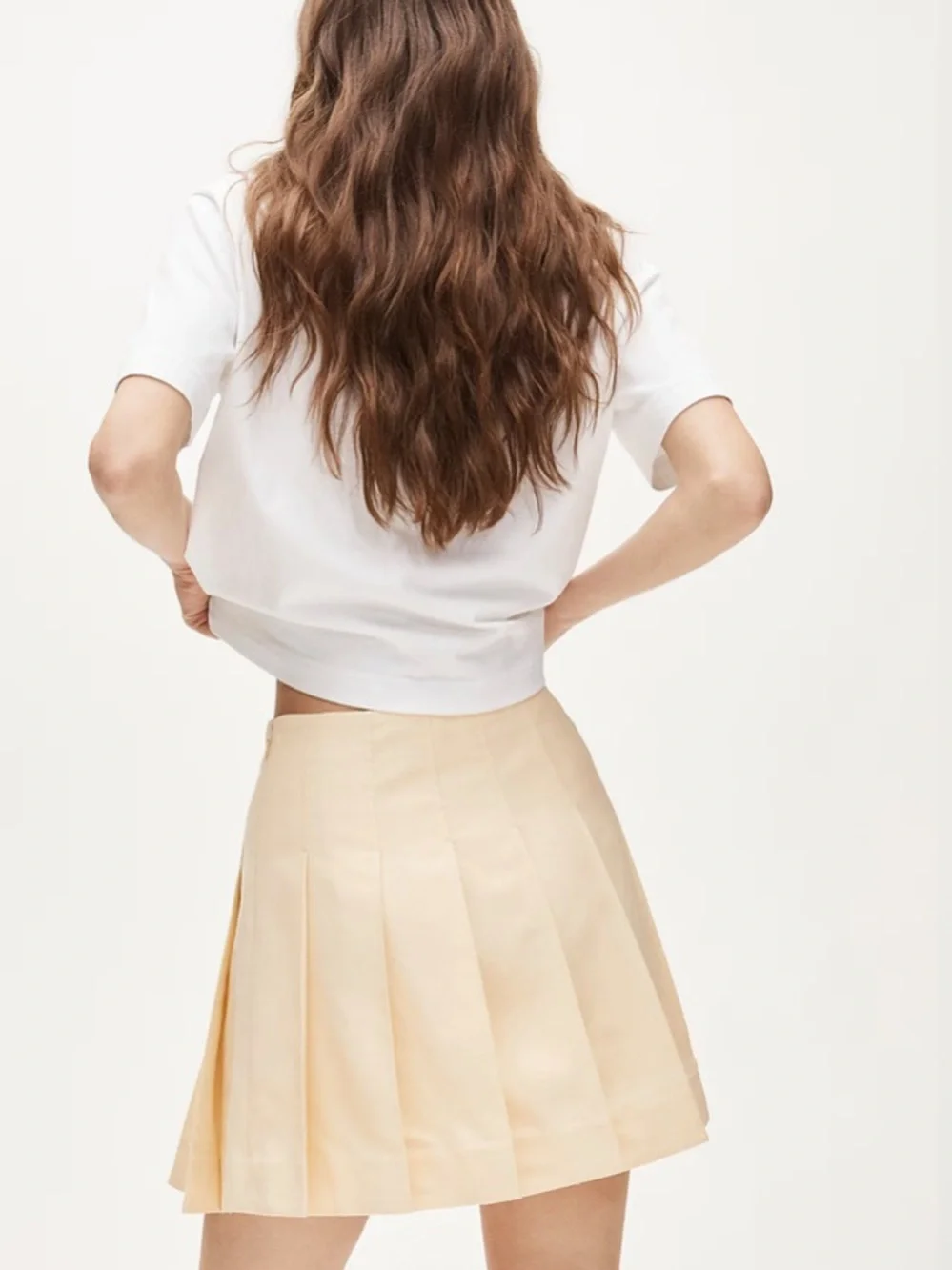 NWT J Crew Pleated Mini Skirt in Gramercy Linen Blend
